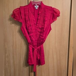 Womens dressy red top